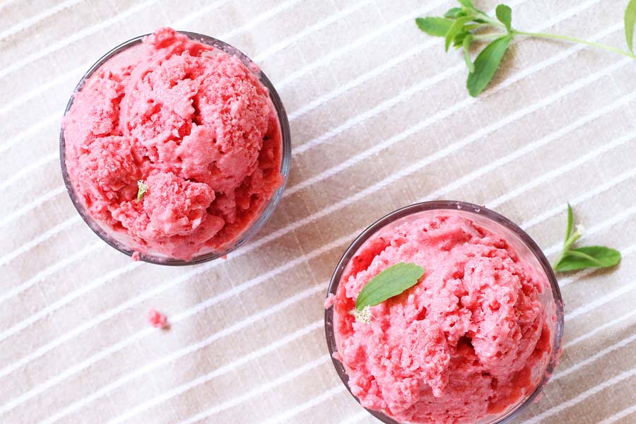 Gelato alla Fragola Senza Zucchero