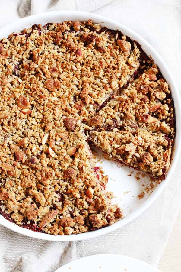 Sbrisolona Senza Zucchero con Confettura di Semi di Chia