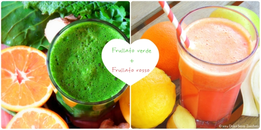 Frullato di verdure Verde e Rosso