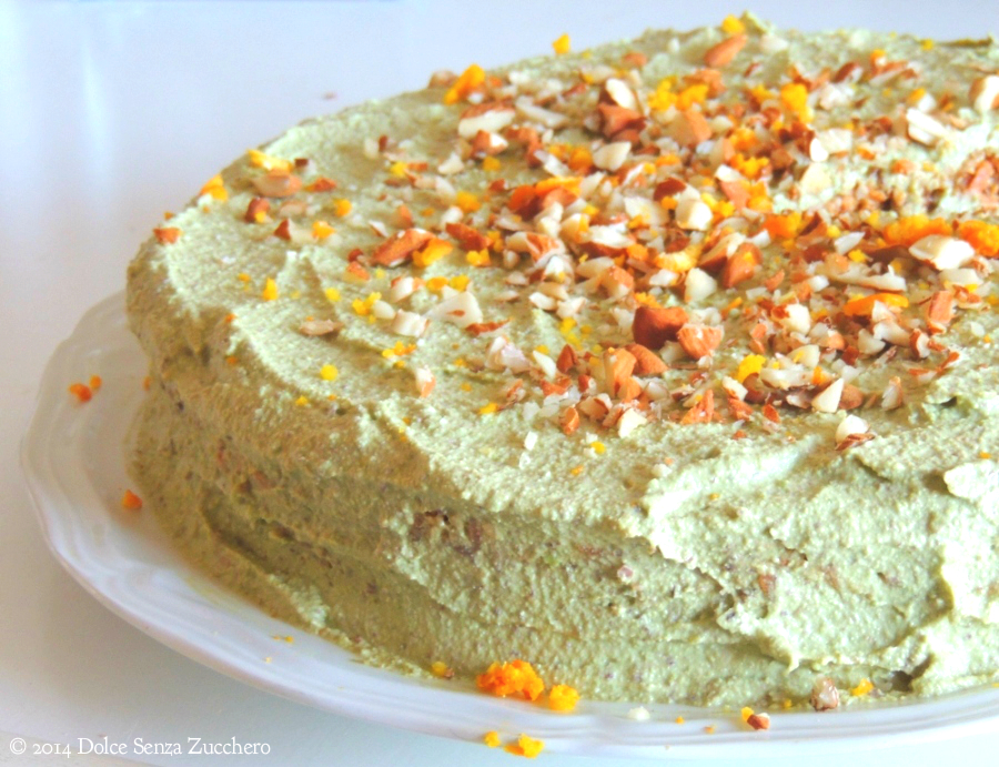 Torta di Carote, Mandorle e Arance (Crudista) | Dolce Senza Zucchero (7)